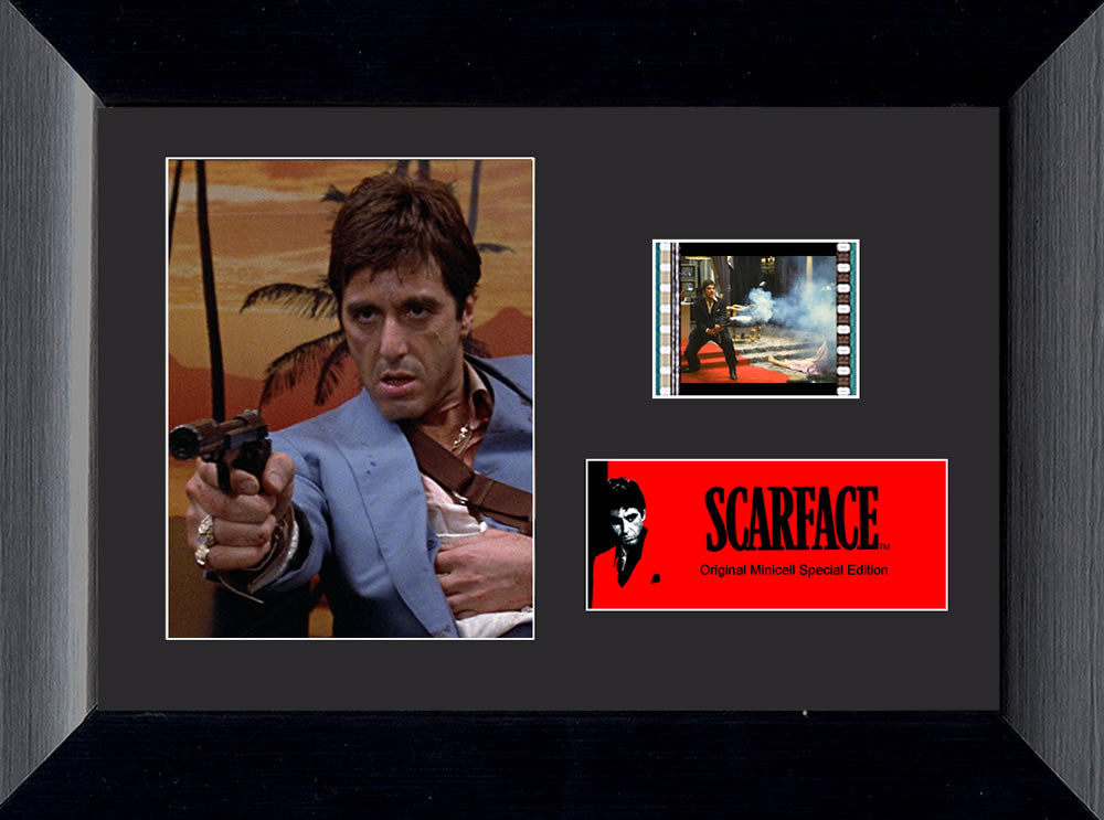 Scarface (Tony Montana - Blue Suit) Authentic 35mm FilmCells MiniCell Display USFC2833