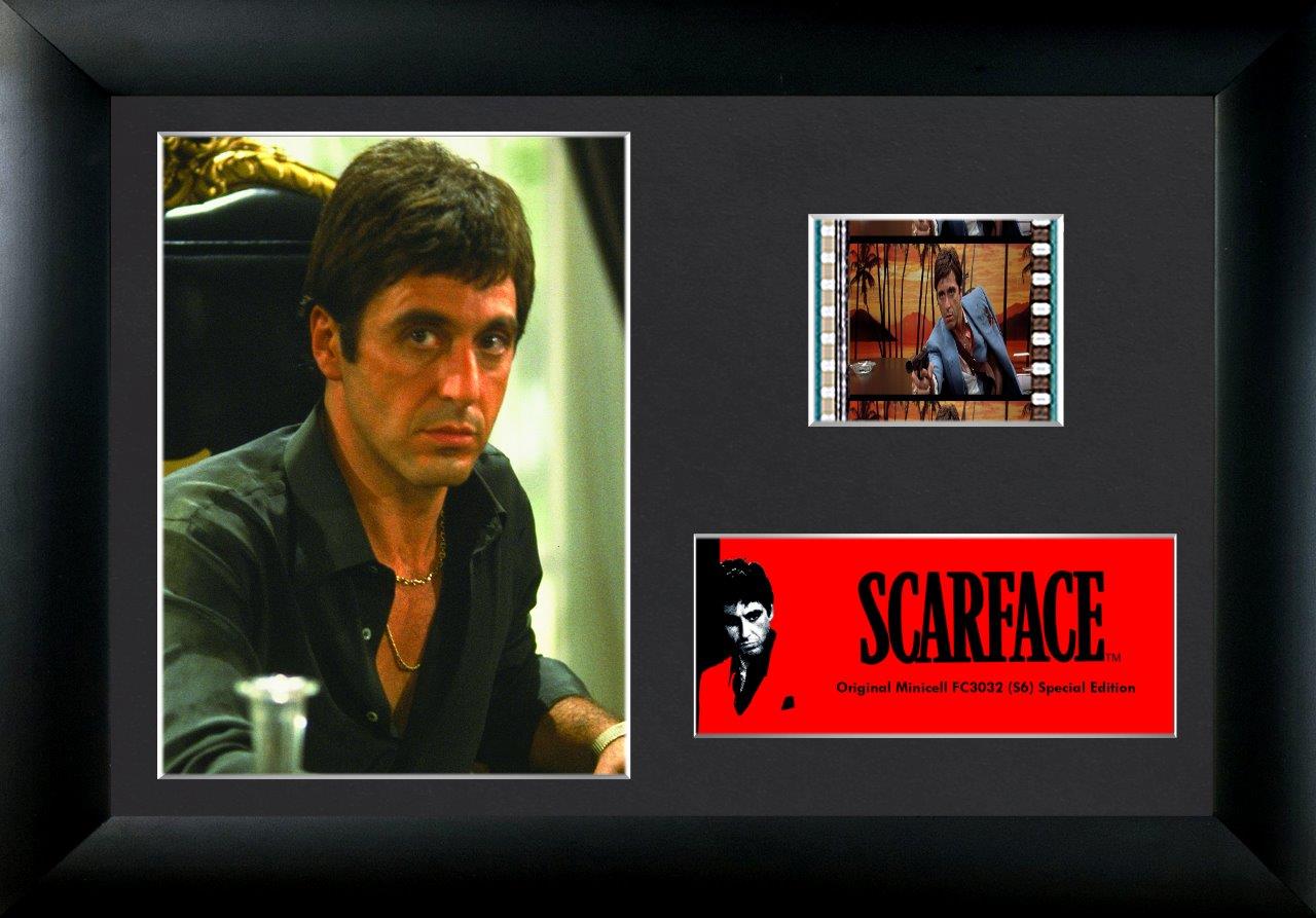 Scarface (Tony Montana) Minicell FilmCells Framed Desktop Presentation USFC3032