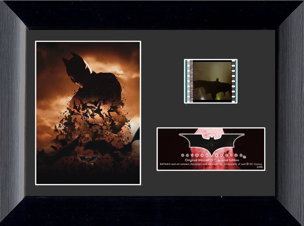 Batman Begins (Bat in Clouds) Minicell FilmCells Framed Desktop Presentation USFC5088