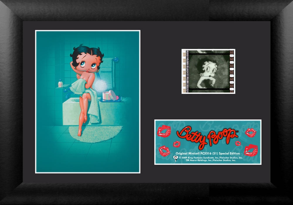 Betty Boop (Betty Out of the Bath) Minicell FilmCells Framed Desktop Presentation USFC5316