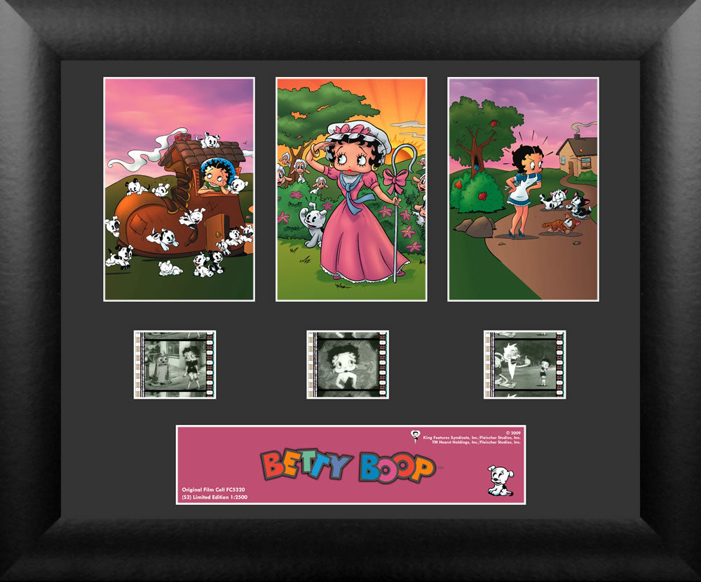Betty Boop (Nursery Rhymes) Limited Edition 3 Cell Standard FilmCells Wall Art Presentation USFC5320