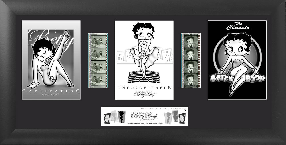 Betty Boop (Classic) Limited Edition Trio Framed FilmCells Presentation USFC5569