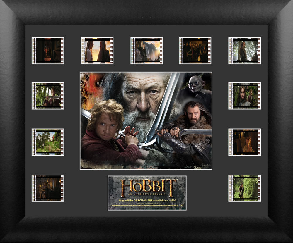 THE HOBBIT: AN UNEXPECTED JOURNEY (S2) Limited Edition Mini Montage Framed FilmCells Presentation USFC5964