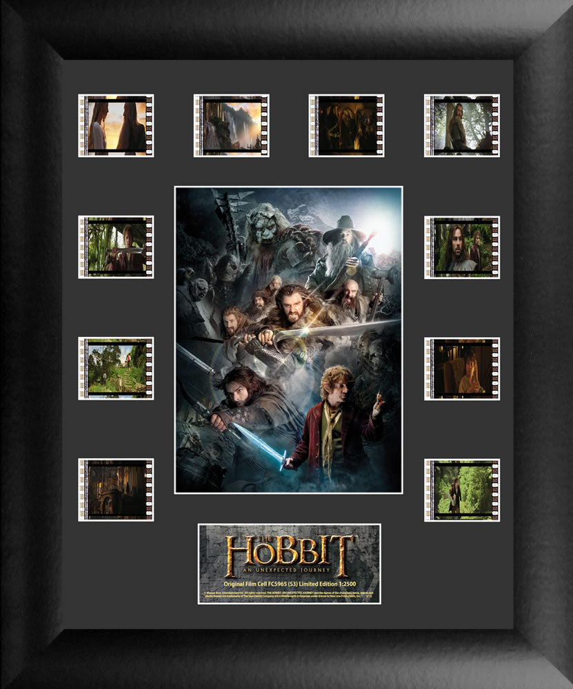THE HOBBIT: AN UNEXPECTED JOURNEY (S3) Limited Edition Mini Montage Framed FilmCells Presentation USFC5965