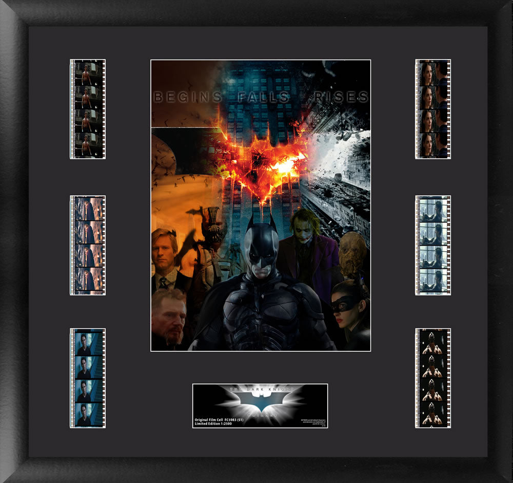 Batman: The Dark Knight Trilogy (Character Collage) FilmCells Presentation Limited Edition Mixed Montage Wall Art USFC5983