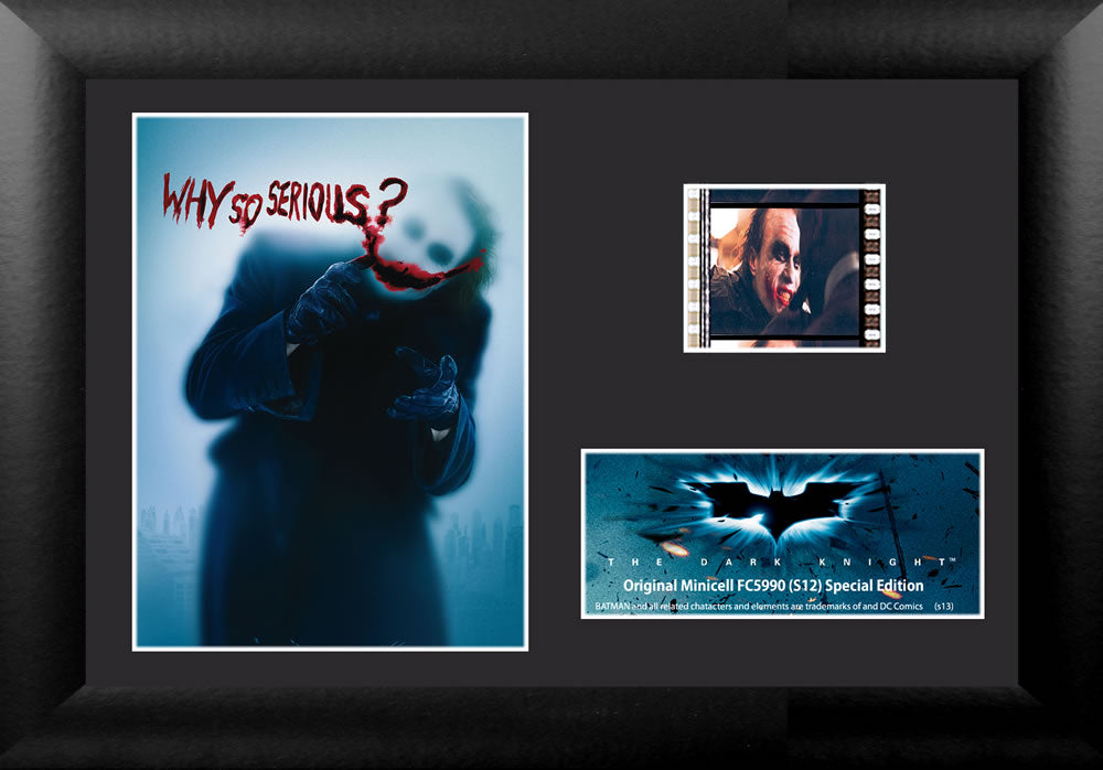 Batman: The Dark Knight (Joker) Minicell FilmCells Framed Desktop Presentation USFC5990