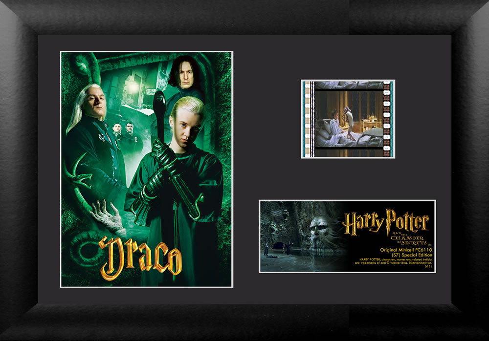 Harry Potter and the Chamber of Secrets (Draco) Minicell FilmCells Framed Desktop Presentation USFC6110