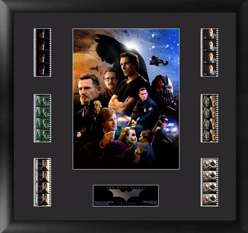 Batman: The Dark Knight Trilogy (Heroes and Villains) FilmCells Presentation Limited Edition Montage Wall Art USFC6151