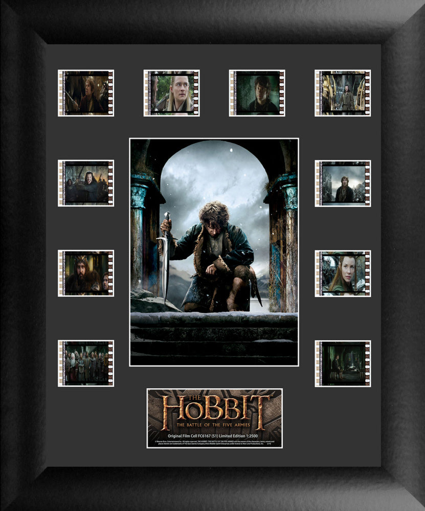 THE HOBBIT: THE BATTLE OF THE FIVE ARMIES (S1) Limited Edition Mini Montage Framed FilmCells Presentation USFC6167