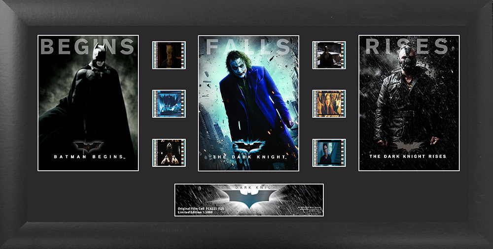 Batman: The Dark Knight Trilogy (Rise and Fall) Limited Edition Trio Framed FilmCells Presentation USFC6225