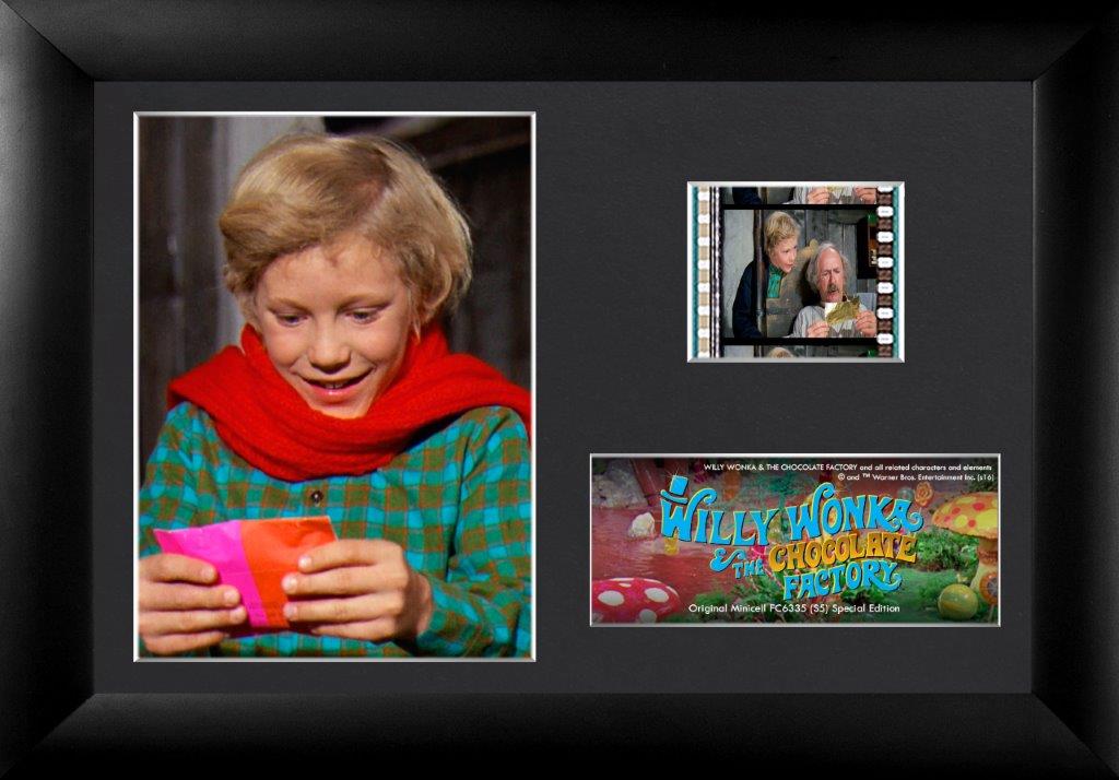 Willy Wonka and the Chocolate Factory (S5) Minicell FilmCells Framed Desktop Presentation USFC6335