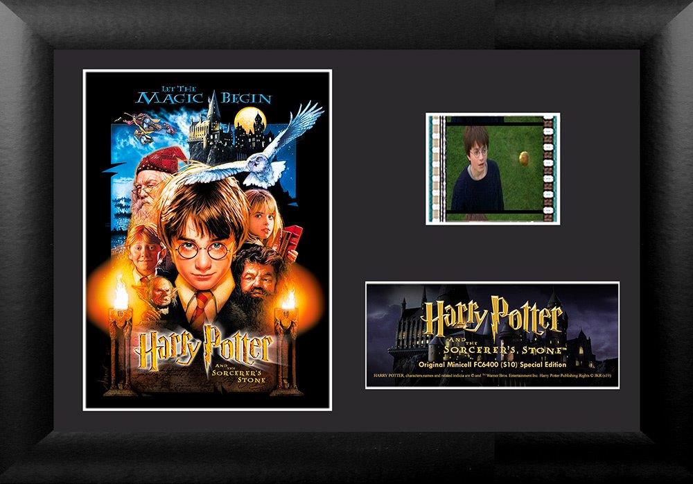 Harry Potter And The Sorcerers Stone (Movie Poster) Minicell FilmCells Framed Desktop Presentation USFC6400