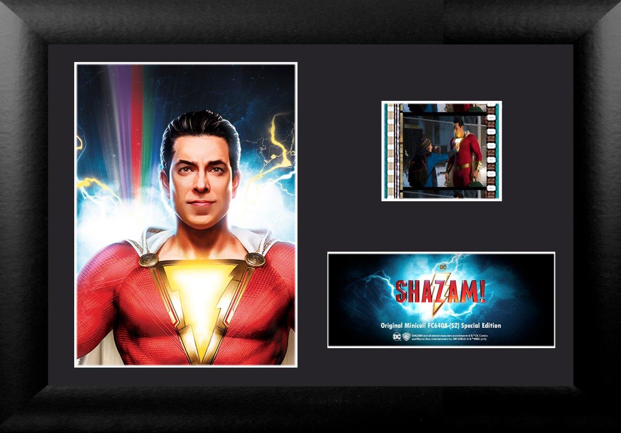 Shazam (Billy Batson) Minicell FilmCells Framed Desktop Presentation USFC6408