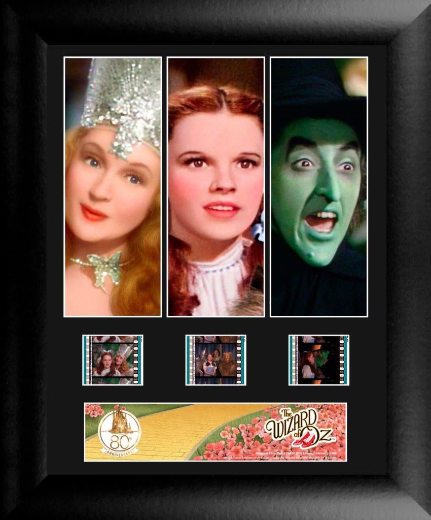 The Wizard of Oz (80th Anniversary) Limited Edition 3 Cell Standard FilmCells Wall Art Presentation USFC6419