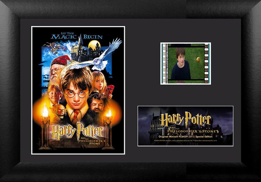 Harry Potter and the Philosophers Stone (Movie Poster) Minicell FilmCells Framed Desktop Presentation USFC6439