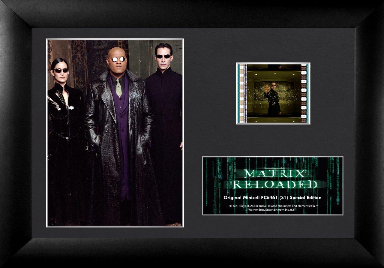 The Matrix Reloaded (S1) Minicell FilmCells Framed Desktop Presentation USFC6461
