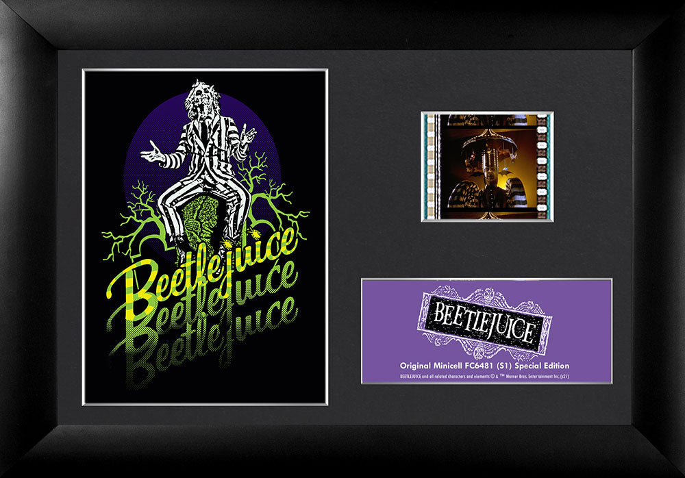 Beetlejuice (Betelgeuse) Minicell FilmCells Framed Desktop Presentation USFC6481