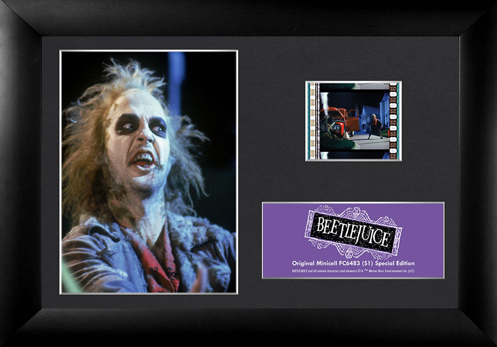 Beetlejuice (Make My Millennium) Minicell FilmCells Framed Desktop Presentation USFC6483