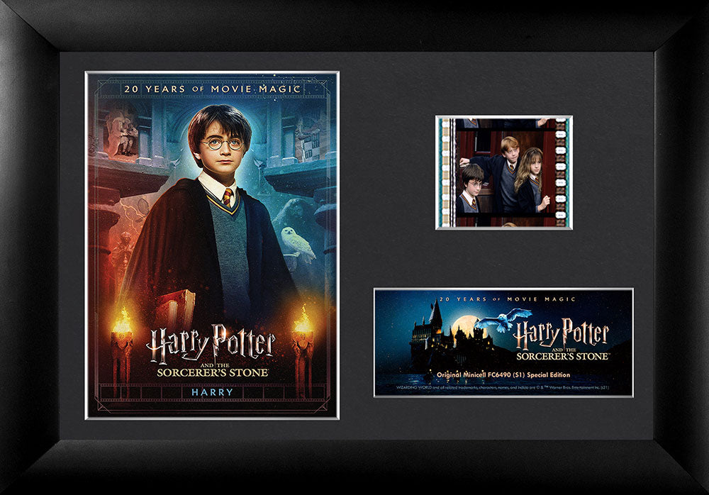 Harry Potter and the Sorcerers Stone (20th Anniversary) Minicell FilmCells Framed Desktop Presentation USFC6490