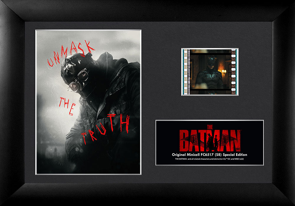 The Batman (The Riddler Unmasked) Minicell FilmCells Framed Desktop Presentation USFC6517