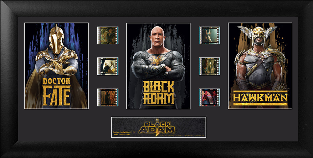 Black Adam (S1) Limited Edition Trio Framed FilmCells Presentation USFC6522