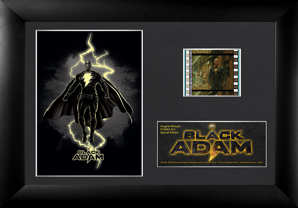 Black Adam (Lightning) Minicell FilmCells Framed Desktop Presentation USFC6523