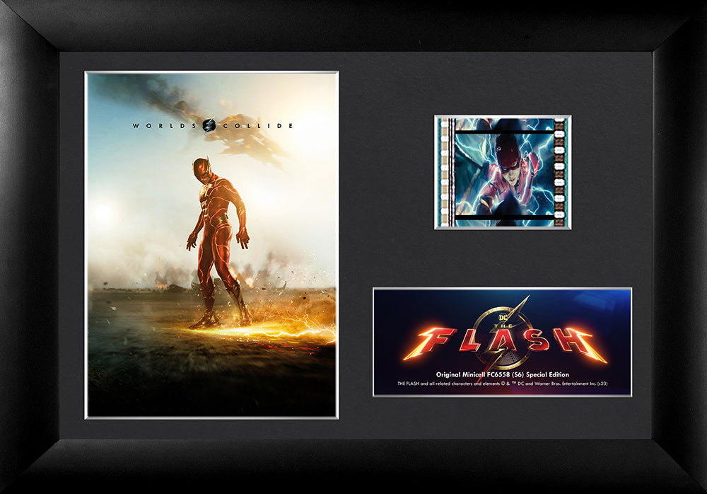 The Flash Movie (Worlds Collide) Minicell FilmCells Framed Desktop Presentation USFC6558